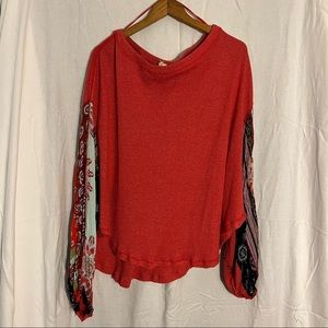 Free People Balloon Sleeve Tee